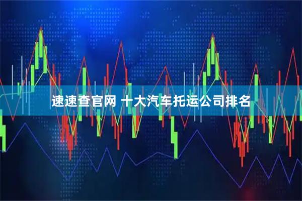 速速查官网 十大汽车托运公司排名